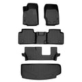 Weather for Black Smartliner Mat Row Behind All Custom Liner Black 3rd 3 2021-2023 & Row Set Liner Jeep SA0568-B0568-C0568-E0568 L, Grand Fit Cargo the Cherokee Floor