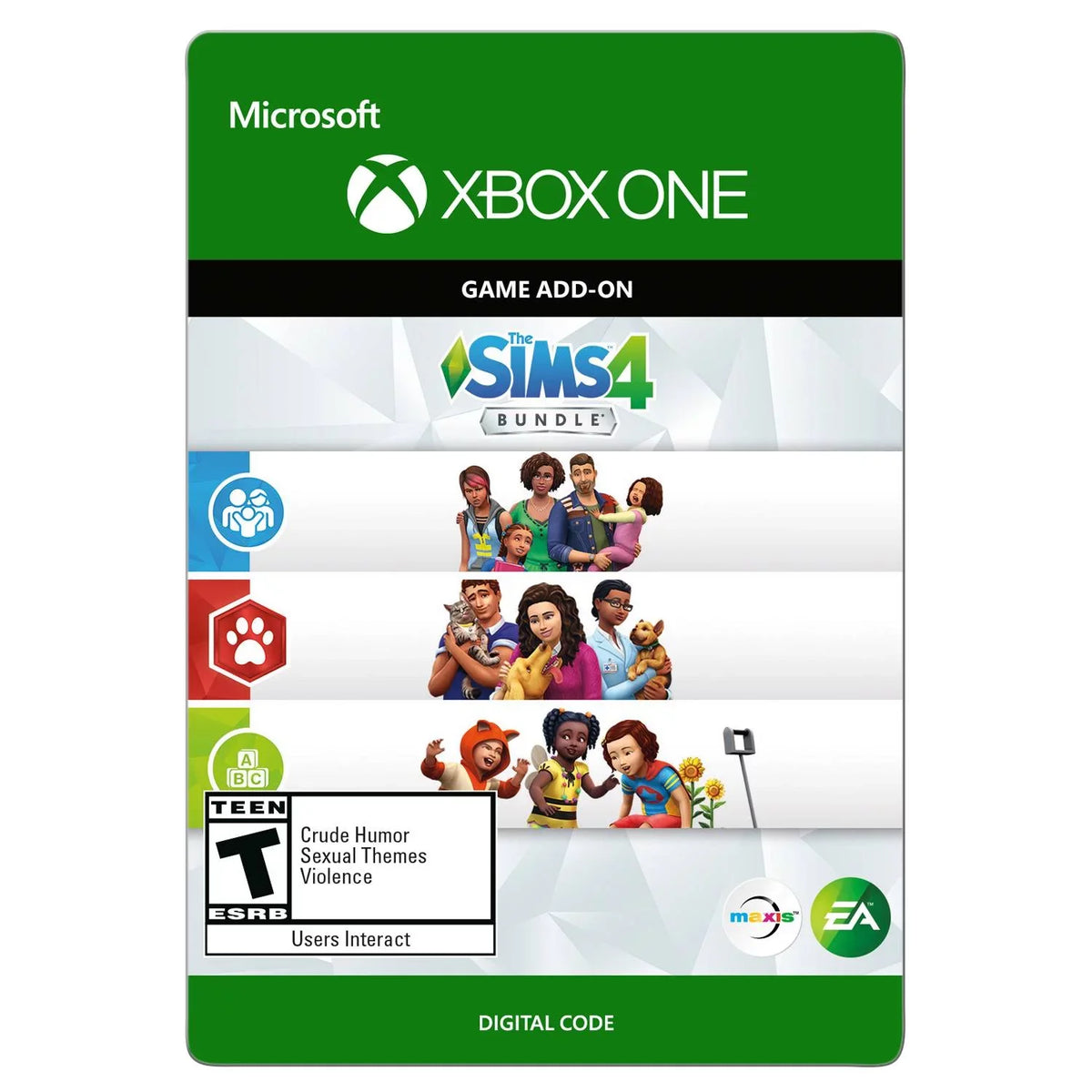 The SIMS [Digital Xbox, EA, 4 Download] Bundle,