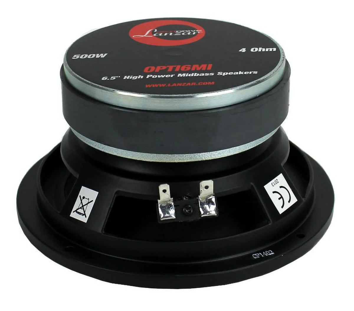 OPTI6MI Audio Range Stereo Mid bass 6.5" Speaker 500W Mid Car LANZAR