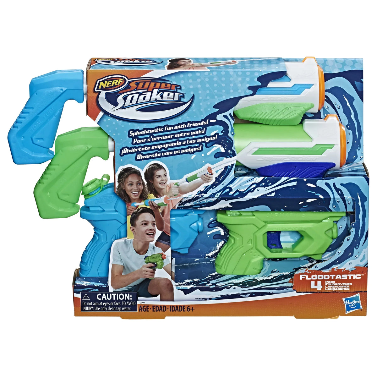 Water Up and 4-Pack, 6 Blaster Super Floodtastic Soaker Ages