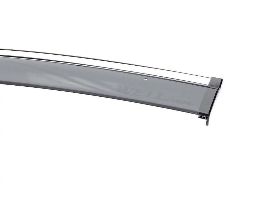 Wind 3-847BM018 / Chrome 2019 2024 2020 With 2023 Guard BMW Trim Rain 2021 G01 Window 2018 Side for Deflectors X3 2022 Wellvisors Visors