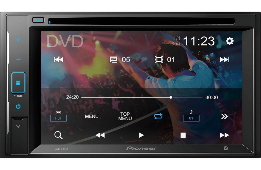 Pioneer Backup License Plate Receiver with AVH-241EX Camera DVD