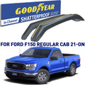 Cab/SuperCrew/SuperCab, Vent Rain Regular Deflector, - Deflectors for Cars, Shatterproof Guards, 2 GY003497 Window Car in-Channel Window pcs Ford Goodyear F150 for 2021-2024 Visors Accessories,