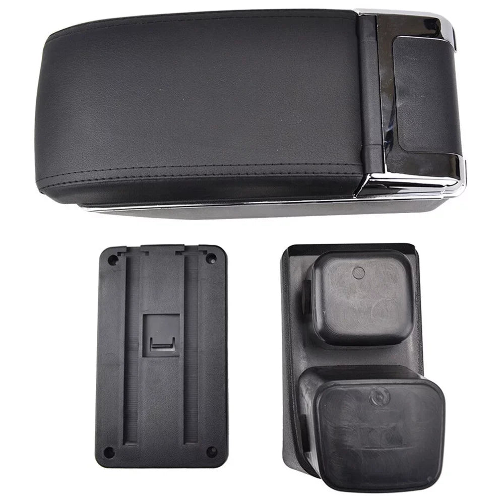 Armrest 2009-2013 Fit Jazz Center For Honda Console Dual-layer Arm Tray Box Car Rest