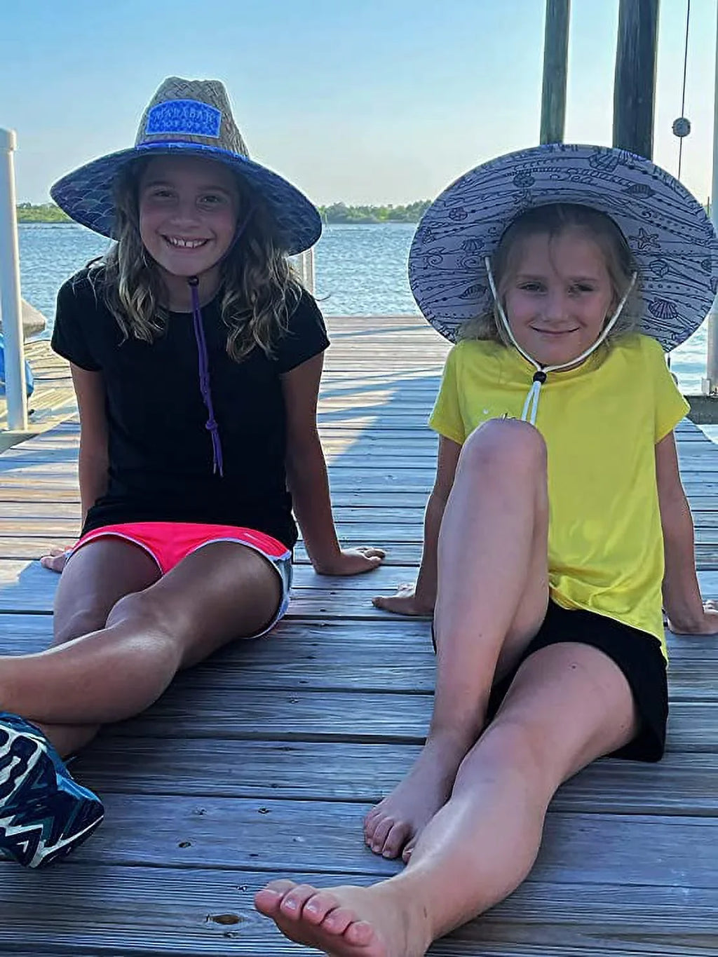 Pattern Malabar All, Straw & Kids Hat Sunhat, Board, Fabric Lifeguard 3+, Swim, Print Beach, Shells Fishing, Ages Boat, Fits Cruise, Girl, Hat, Paddle Children's Boy