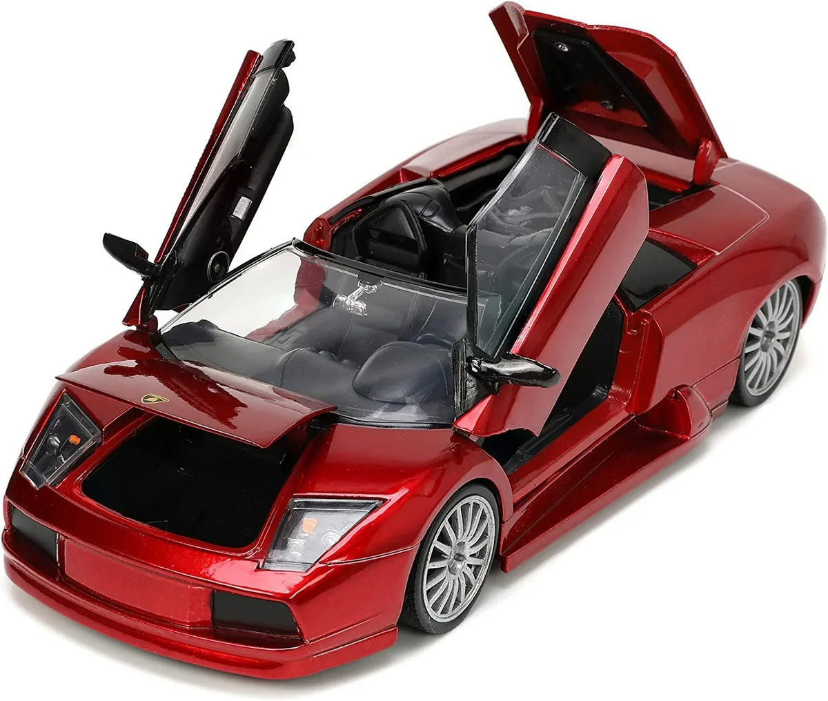 Metallic Jada by Diecast Series "Hyper-Spec" Red Roadster 1/24 Lamborghini Murcielago Model Car