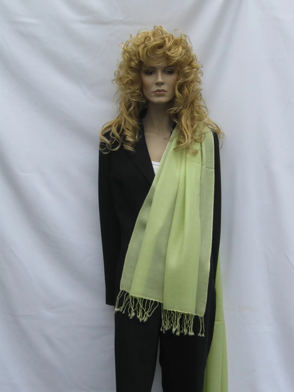 (Honey Green Shawl/Cashmere Scarf/Wool/Silk Dew Shawl) Shawl/Shawls/Scarf/Scarves/Wrap/Stole/Muffler/Cape/Ruana/Blanket/Throw/Pashmina Regular