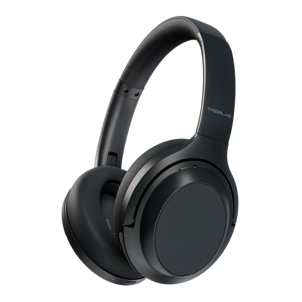 Control Bluetooth Charging, Ear - Canceling 45H Headphones with Hybryd TREBLAB Z7 Wireless & Mic USB-C Fast Touch Over ANC PRO Playtime Headphones (Grey) - Noise Sound, Active w/aptX, Stereo