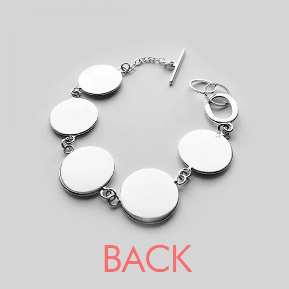 Classic Charm Red Outline Chain Bangle Pattern Jewelry Cars Bracelet Deep