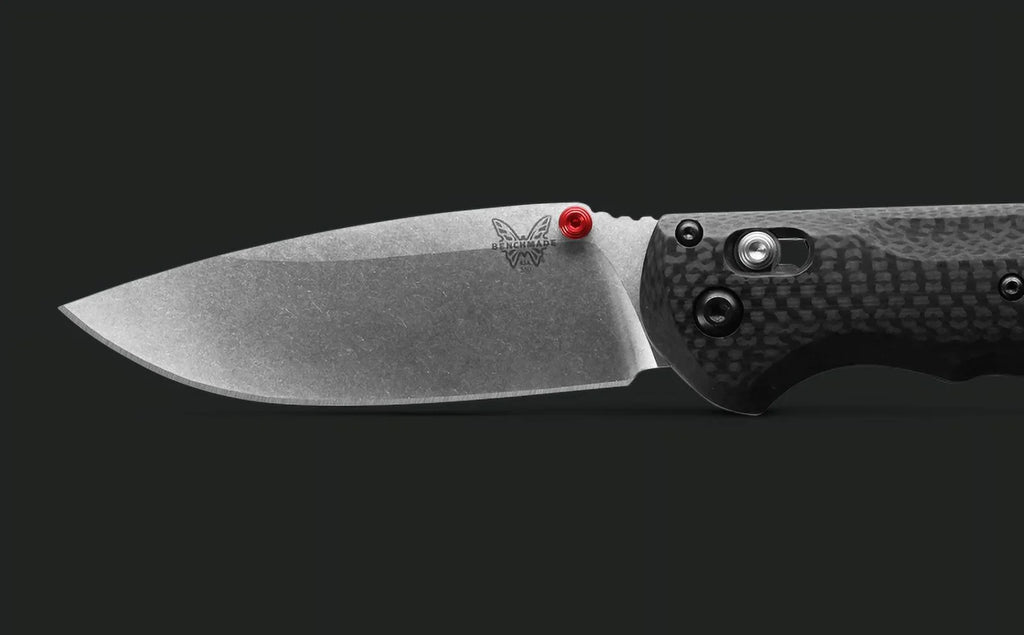 3.6" Drop-Point Folding Benchmade Fiber Stainless Knife Blade Carbon Pocket 560-03 Steel Freek