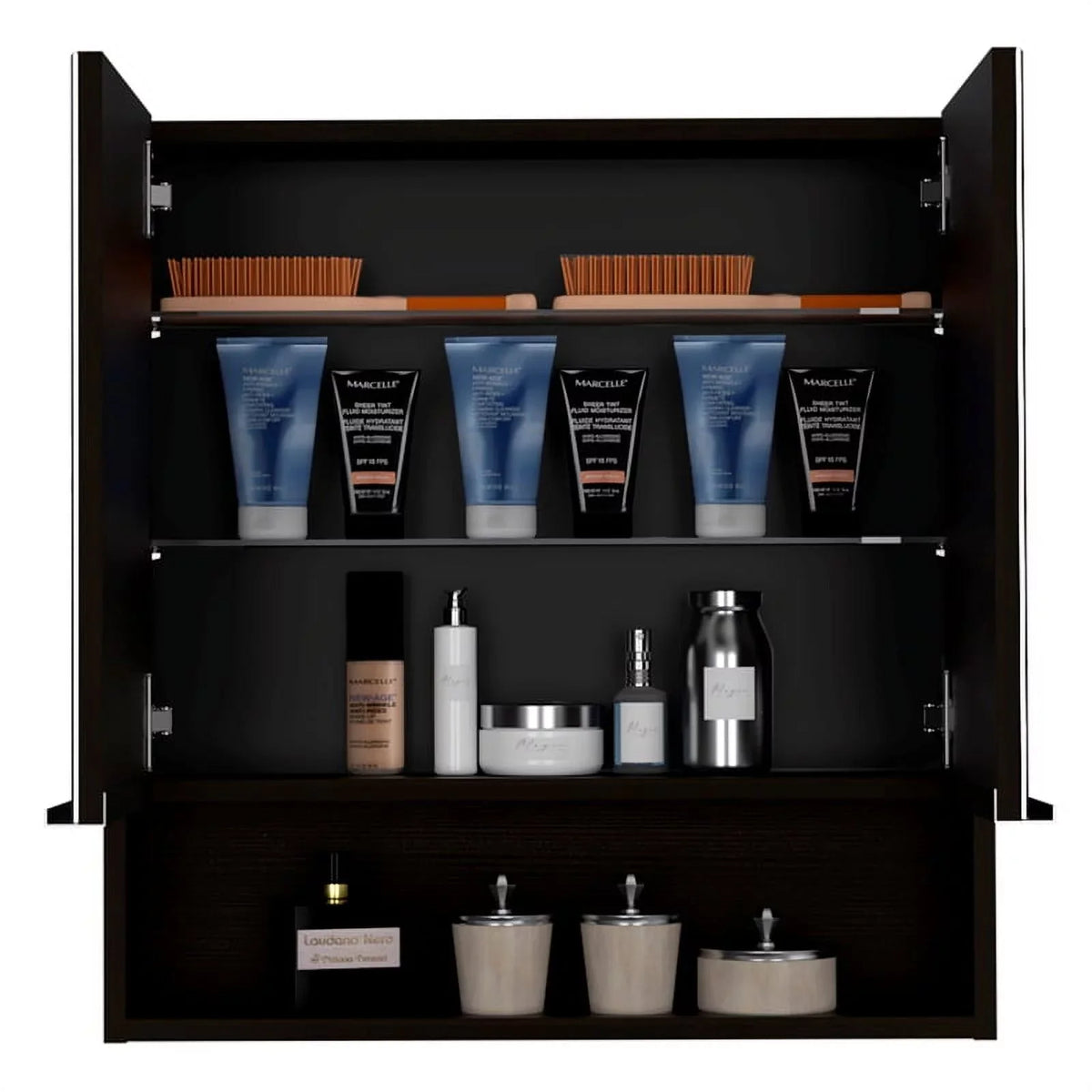 Medicine Linen Cabinet & with One Set Cabinet 2-Piece Home Door Square 63"