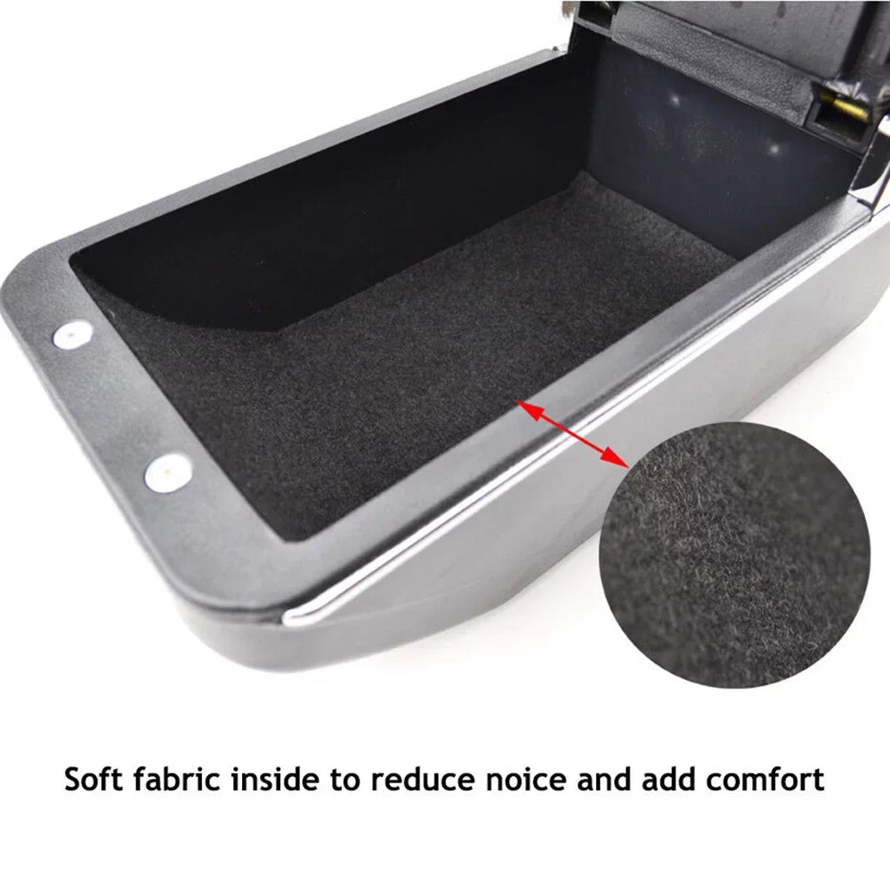Armrest 2009-2013 Fit Jazz Center For Honda Console Dual-layer Arm Tray Box Car Rest