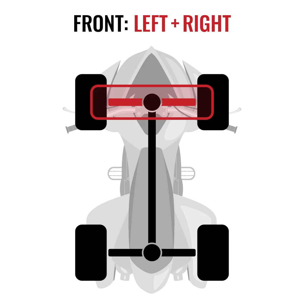 1000 Sixity 2 DPS Can-Am Commander XT Right Front Left pc STD Axle 2015 - XT-P 4X4 with compatible XT