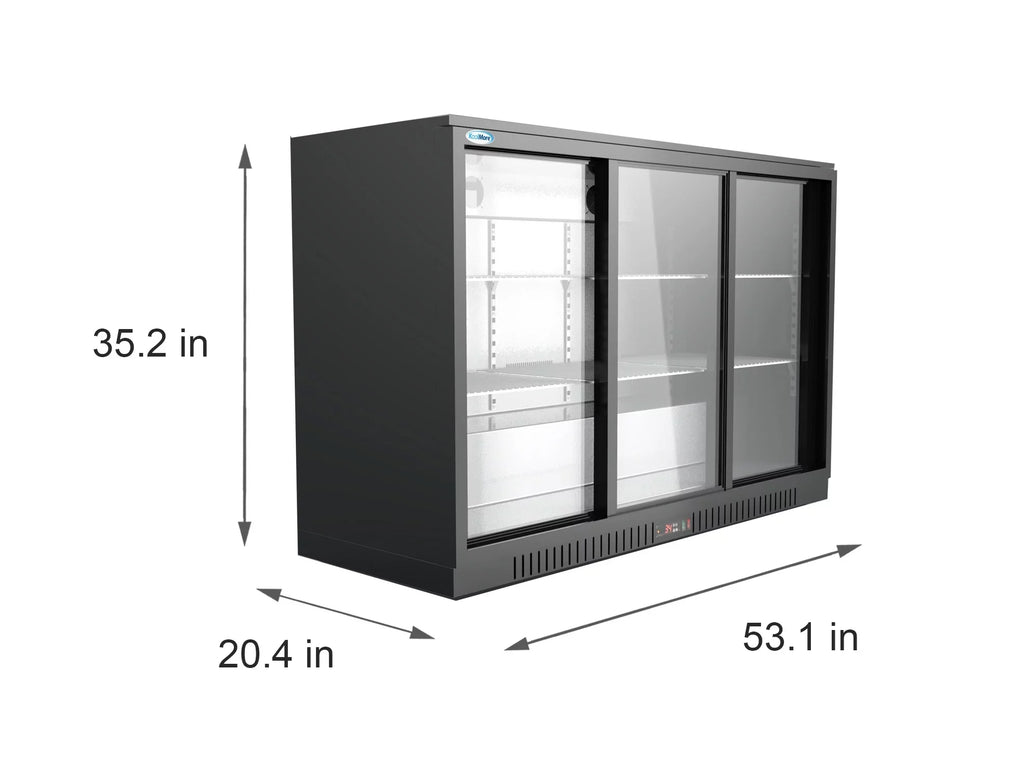 Cu. 11.3 Ft. – 35 Back Refrigerator KoolMore Bar in. Three-Door