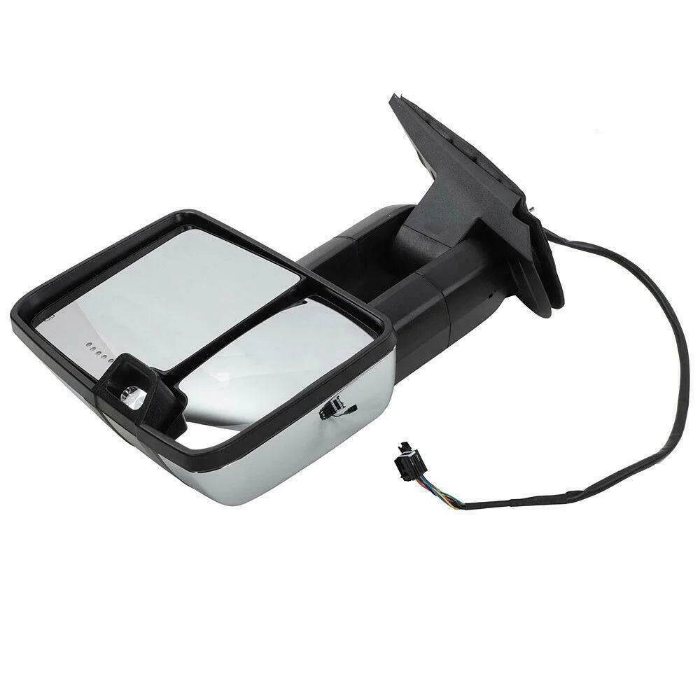Heated Power Chevrolet Mirrors Towing For Chrome GMC Teledu LED Signal&Backup Lamp