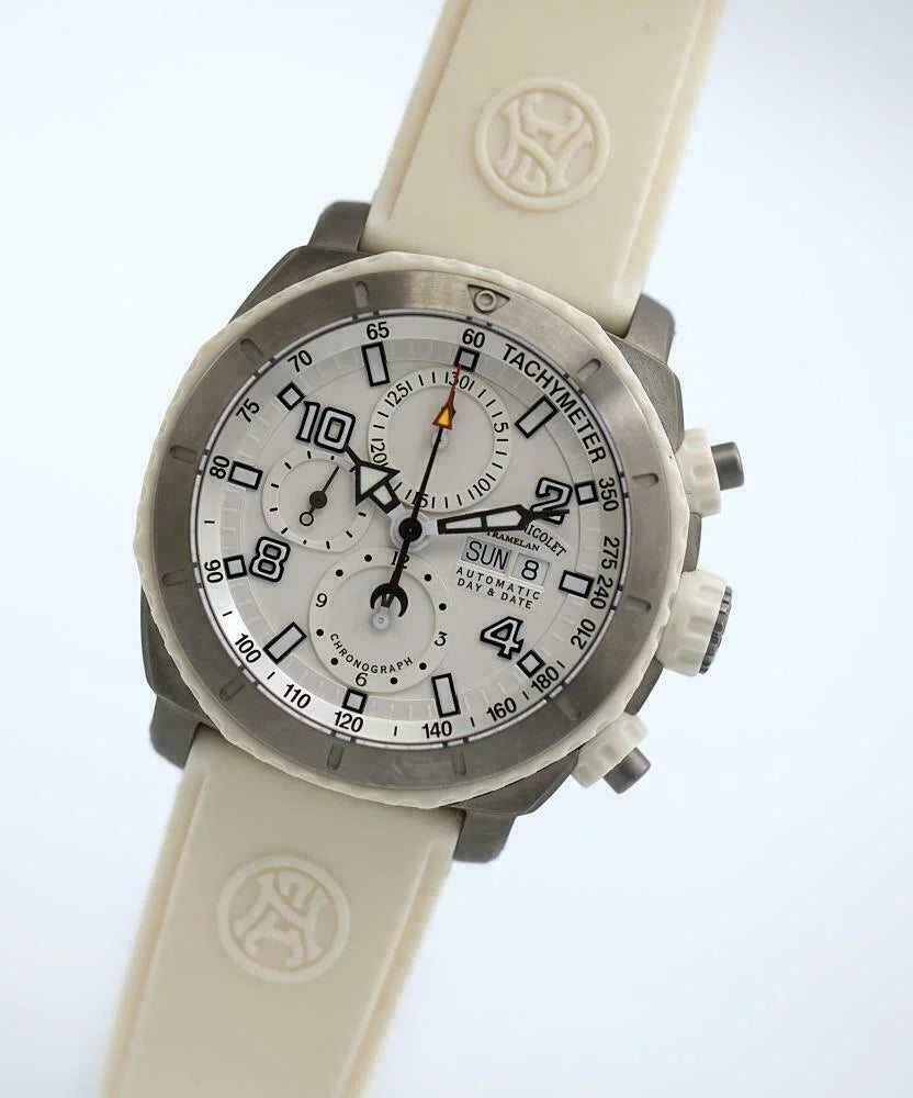Ivory Rubber Armand Nicolet Steel Automatic Men's Stainless T616B-AG-9610B Watch