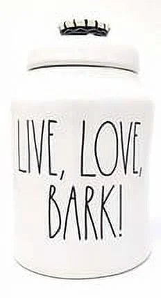 6in Black Perfect BARK Live, Dunn Magenta, Love, 9in with 6in x Ceramic, by Beige, Canister. Rae Imperfections. Unique LL. x