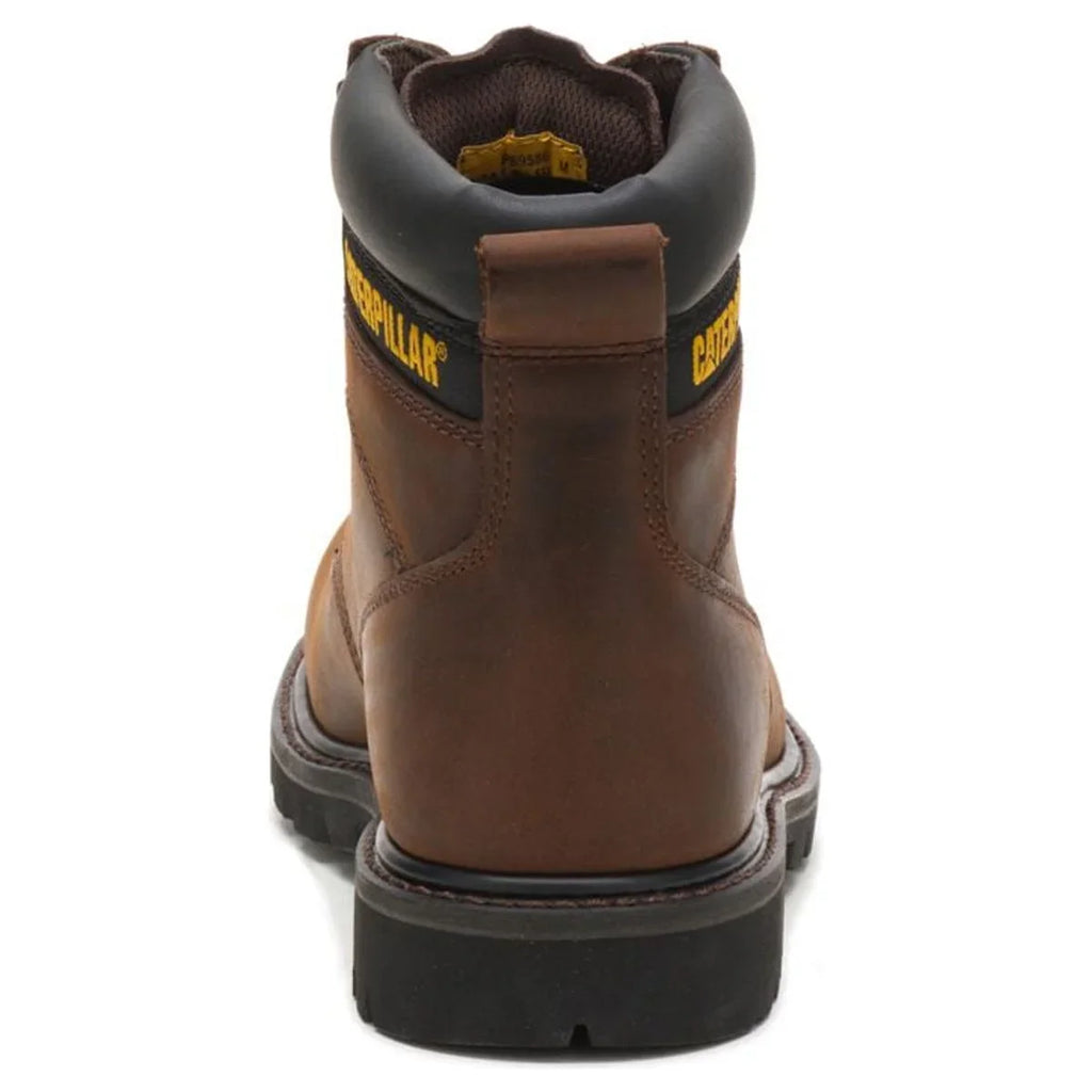 Men Work Caterpillar Brown Shift Second Boot Dark Steel Toe
