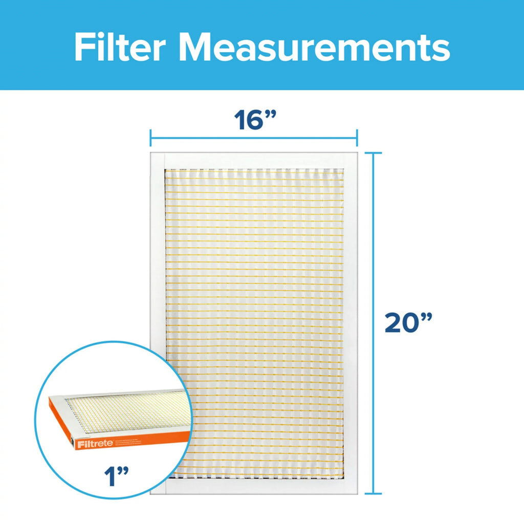 MERV 4 800 Micro Filtrete 16x20x1, MPR, HVAC Filters Reduction Particle Furnace Filter, 10, Air