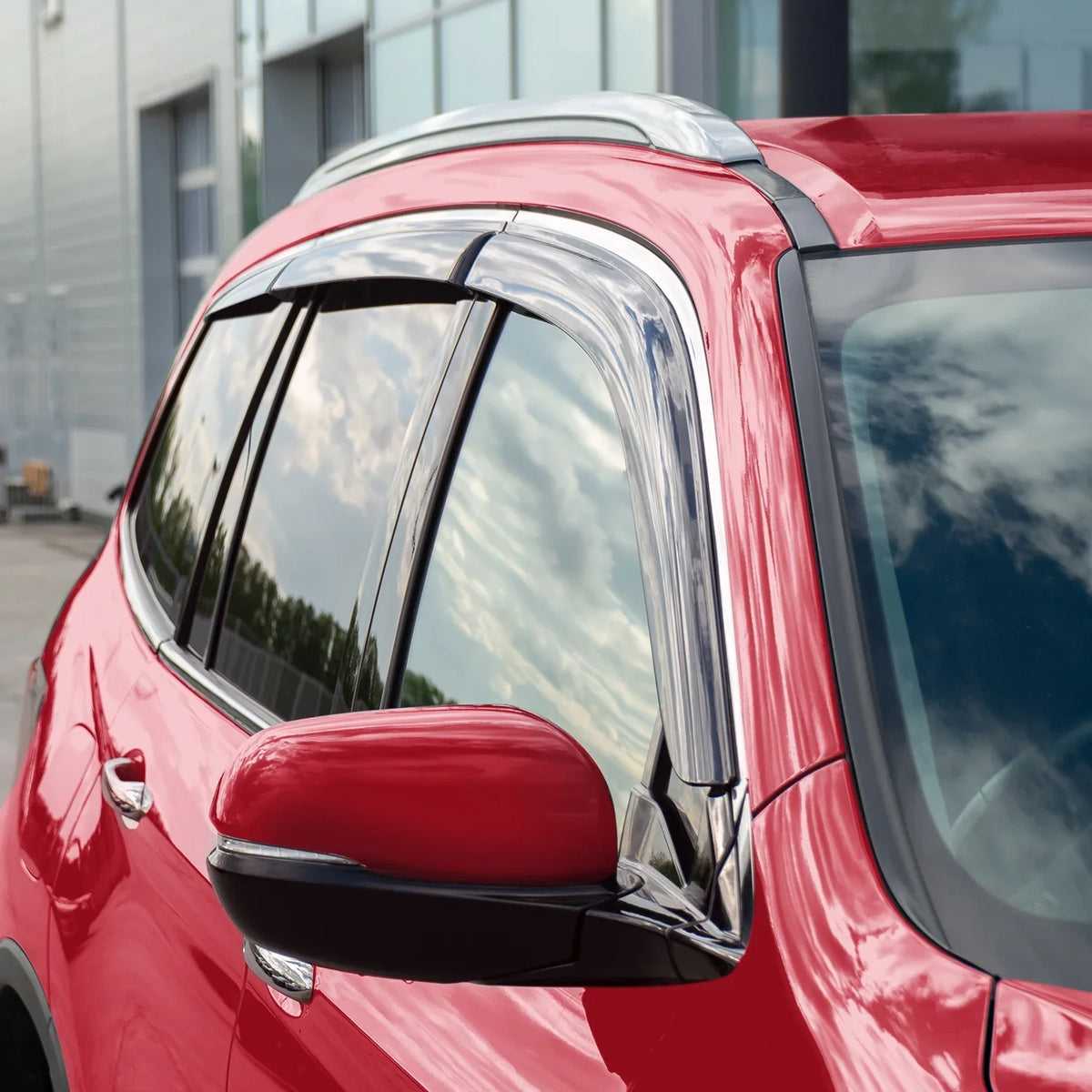 Rain Visors, Vent Extra - Voron Pieces Window 6 Guards for 2016-2022, Durable Pilot 100488 Window Honda Deflectors, Tape-on Glass