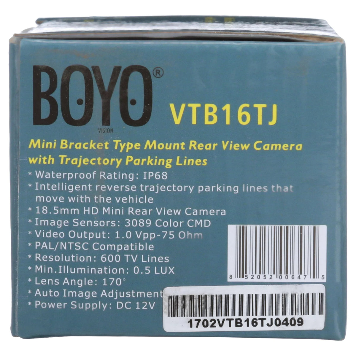 Lines VTB16TJ BOYO with Trajectory Parking Reverse Camera