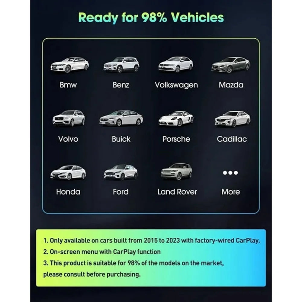 Auto Carplay Player Car Box Black Navigation Wireless Dongle, For iOS Adapter Apple