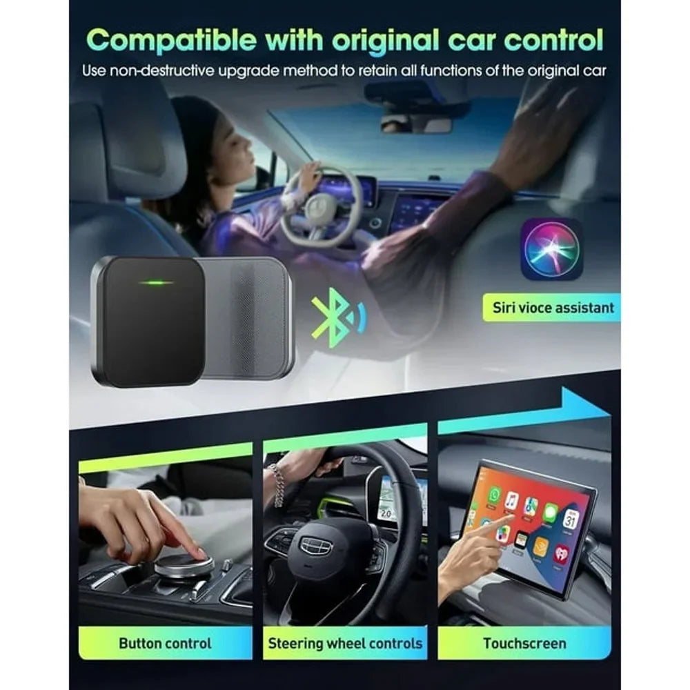Auto Carplay Player Car Box Black Navigation Wireless Dongle, For iOS Adapter Apple
