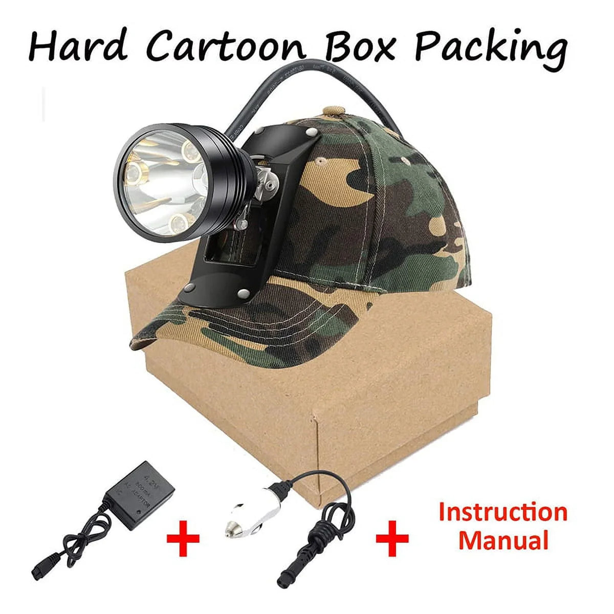 With Working for Hiking Fishing for Lighting Waterproof Night Camping Powerful 6 Predators Head Rechargeable Hunting Headlamp LEDs & 4 Perfectly Lights Coyotes Hog Modes