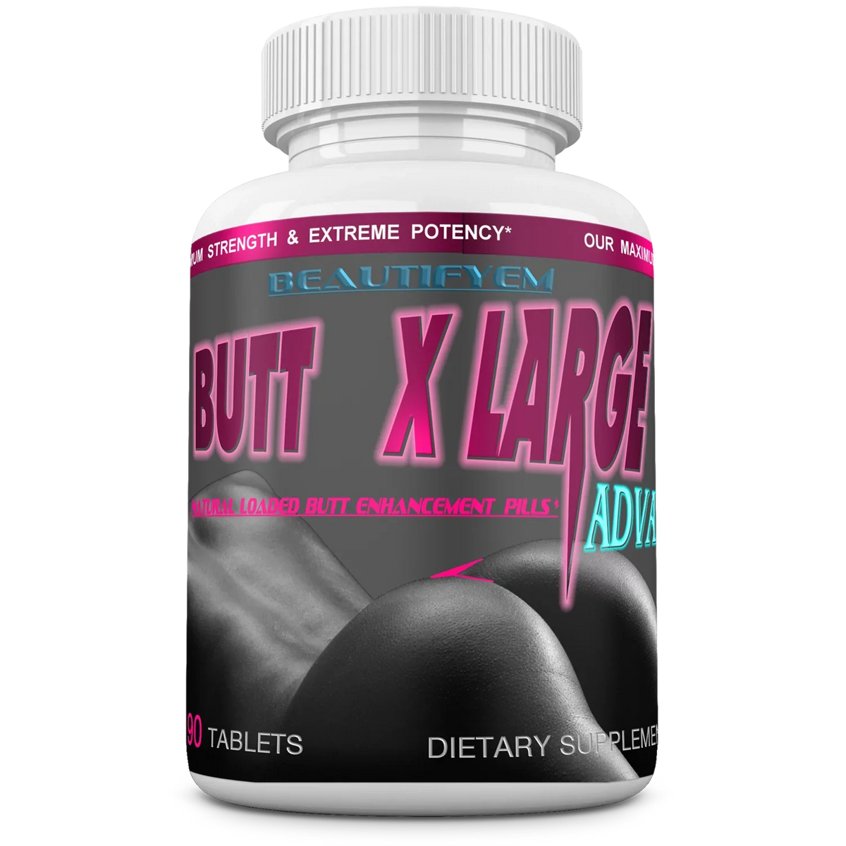 Herbs Vitamins, Amino 90 and Butt Tablets Minerals, Acids. X-L-ADVANCE BUTT Bigger Get Booty Formula. and Buttocks Supplements.