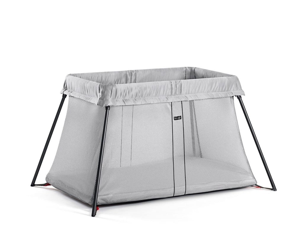 Light BabyBjorn Silver Crib Travel Sheet Bundle Pack and Fitted
