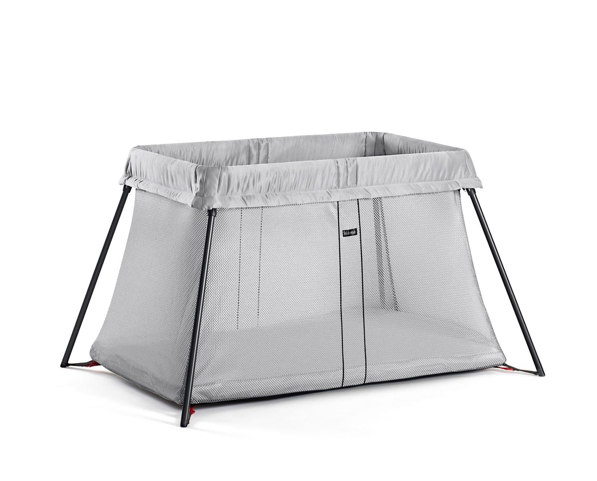 Light BabyBjorn Silver Crib Travel Sheet Bundle Pack and Fitted