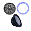 Face Black Grill Ring SW Closed High with Grill Wet Sounds & Black Sub Revo Power 10" - REVO10 Subwoofer LED & S4-B