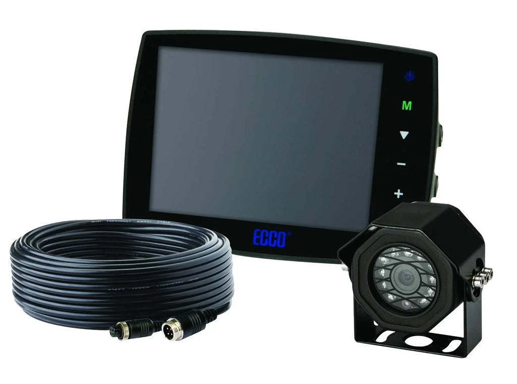 Safety View Rear Surface Monitor, Group Mount with System Cable Camera Gemineye 5.6 Ecco & in.
