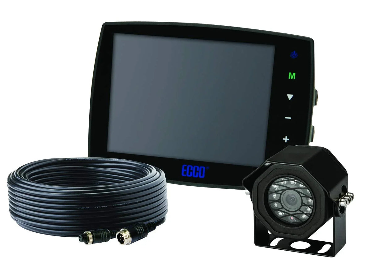 Safety View Rear Surface Monitor, Group Mount with System Cable Camera Gemineye 5.6 Ecco & in.