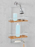 Proof Shelves, Bamboo & Gardens Chrome Rust Shower Homes Caddy Aluminum Better Satin with