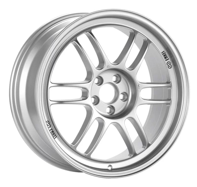 4x100 Silver 28mm 54mm Bore Enkei Offset 14x7 Wheel RPF1