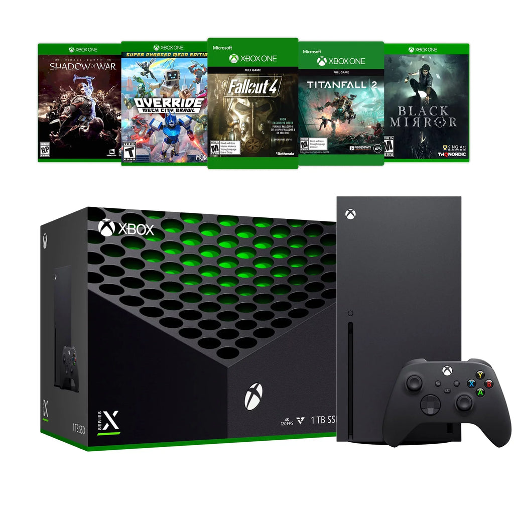 Xbox Flagship Games and with SSD Five Controller X Wireless Series Console Microsoft X Bundle 1TB Xbox - Black Deluxe