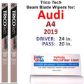 A4 Audi 2) Beam 2019 (Set Blade Wipers of