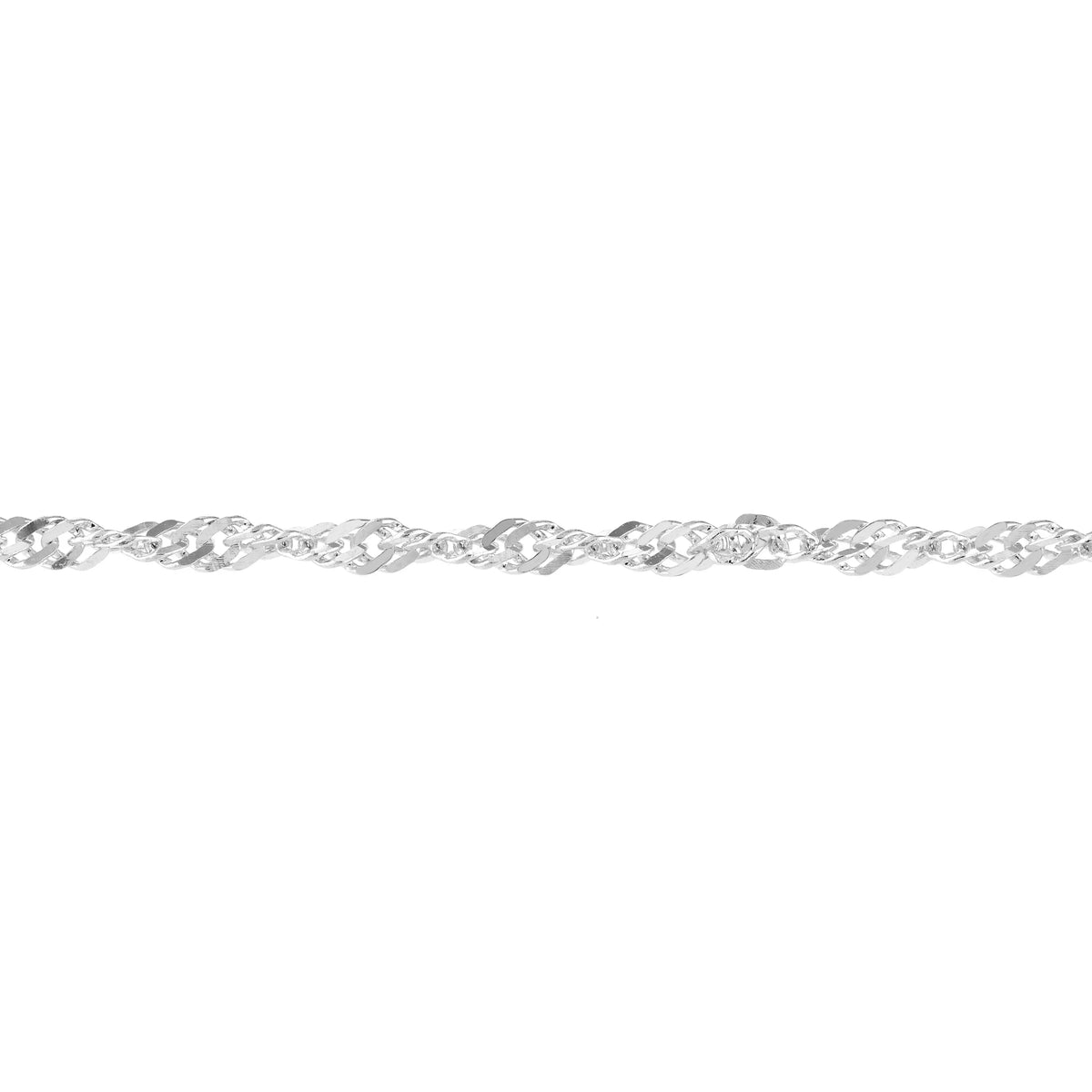 Women's 14K Gold 9"-10" Adjustable Anklet Singapore 1.7mm White