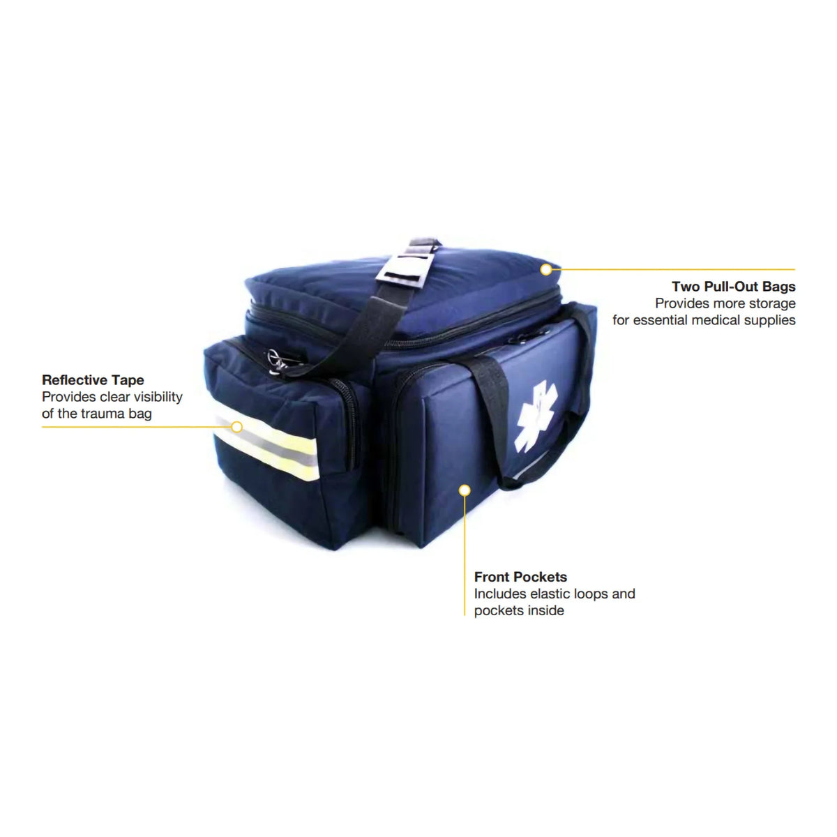 Water 1 Each Trauma Fabric MedSource Bag Resistant