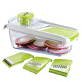 Blades Storage 5-Cup Slicer 4-Interchangeable Stainless Brentwood Steel and Mandolin Container with