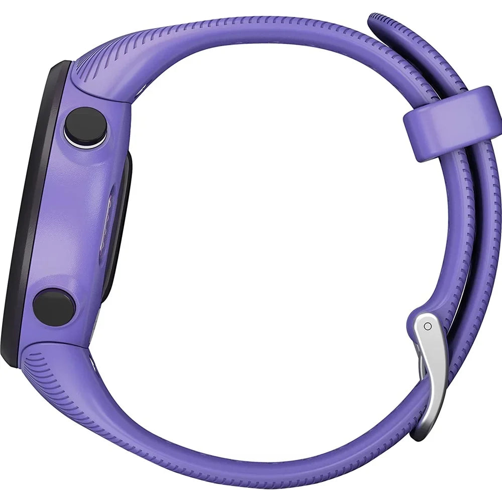 Heart 45S Fitness Daily (Refurbished) GPS Burn) Forerunner Running & Bundle Monitor (Iris) Suite Rate - Garmin (WEYV, Vibes, 010-N2156-01 Restored Wellness With Yoga Smartwatch