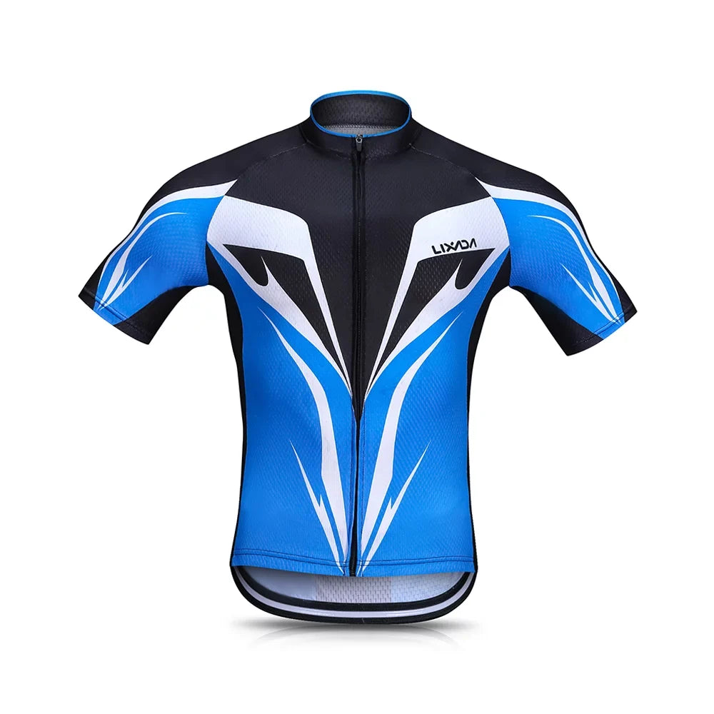 for Breathable Shirt Men, Clothing Jersey Cycling Gel Enhanced Set Set Padded Biking MTB Bike for Shorts, Performance with Quick,Dry Lixada