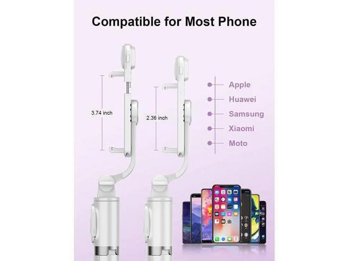 Light, Model Tripods Android with Extendable (White, Compatible Remote, with Q02s) Cell and Stick Ring Selfie LED with Tripod Remote Phone iPhone