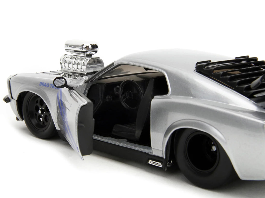 Drag Model Drag - Car Bigtime Ford 1970 Metallic Jada Highway 1/24 Boss 429 Trooper by Silver Muscle Diecast Series Mustang