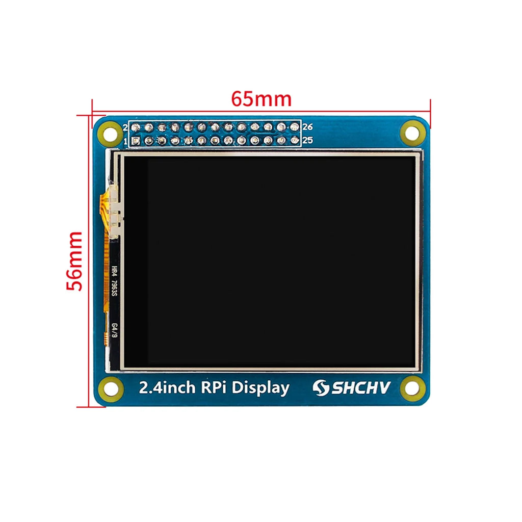 W LCD 2.4" Screen Zero Raspberry 320*240 Display Pixel 4B 3B+ Touch TFT Pi for 2