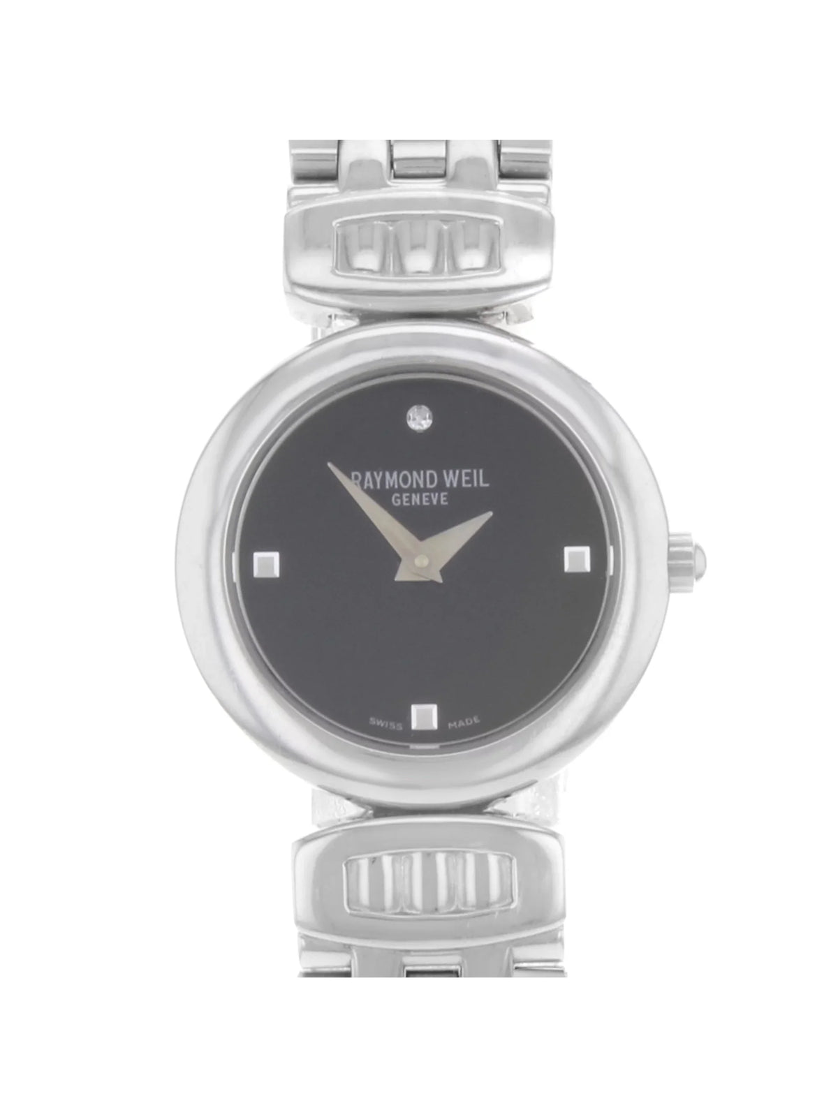 Pre-Owned 5890-ST-20082 Quartz (Good) Black Dial Weil Chorus Ladies Watch Steel Raymond