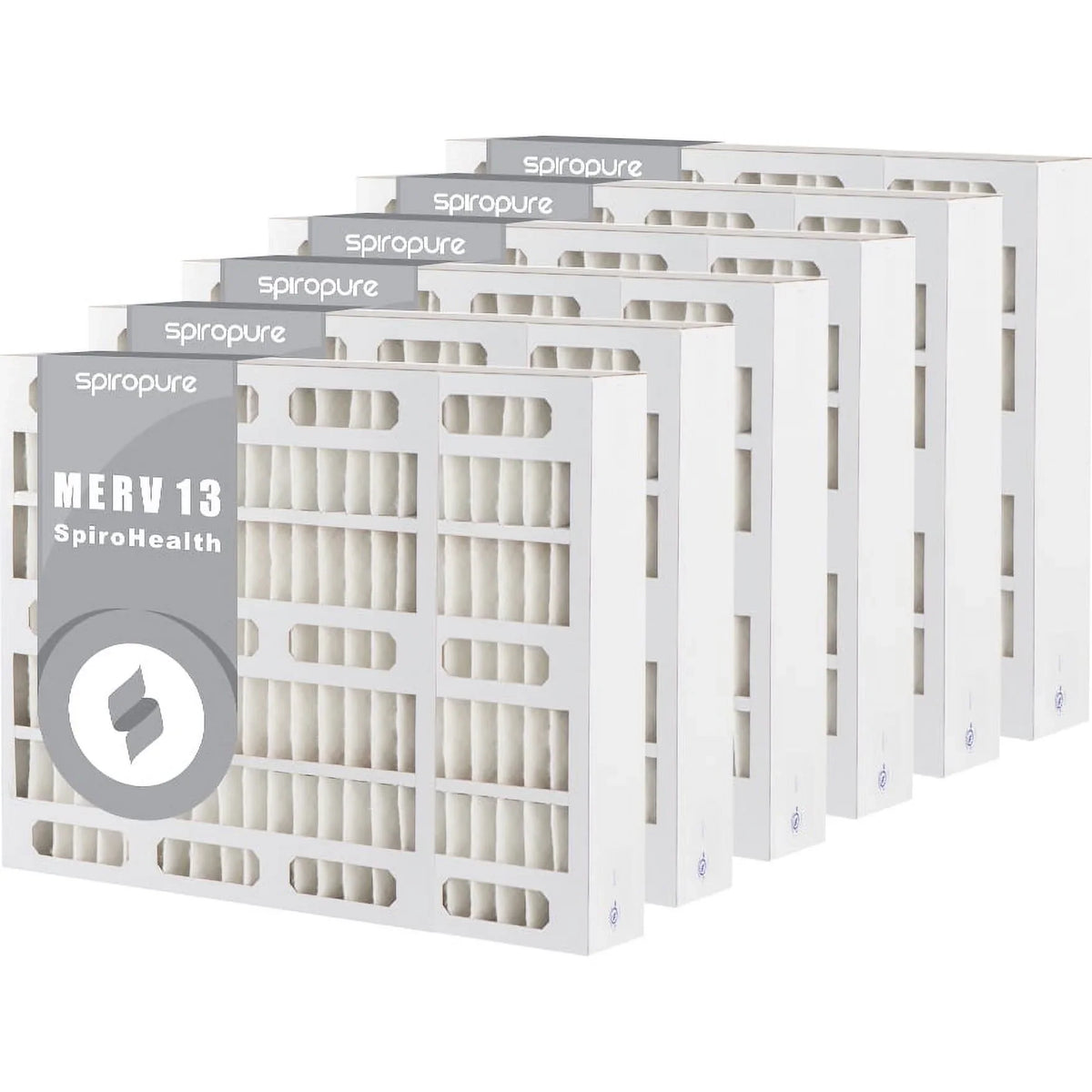 MERV (6 SpiroPure Air Pleated Made Filter 9x20x4 13 Filters in - USA Pack)