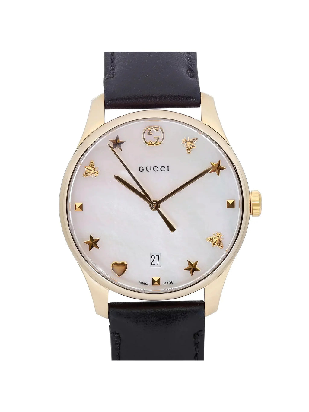 G-Timeless 36mm Steel YA1264044 Ladies Gucci Dial MOP Quartz Watch