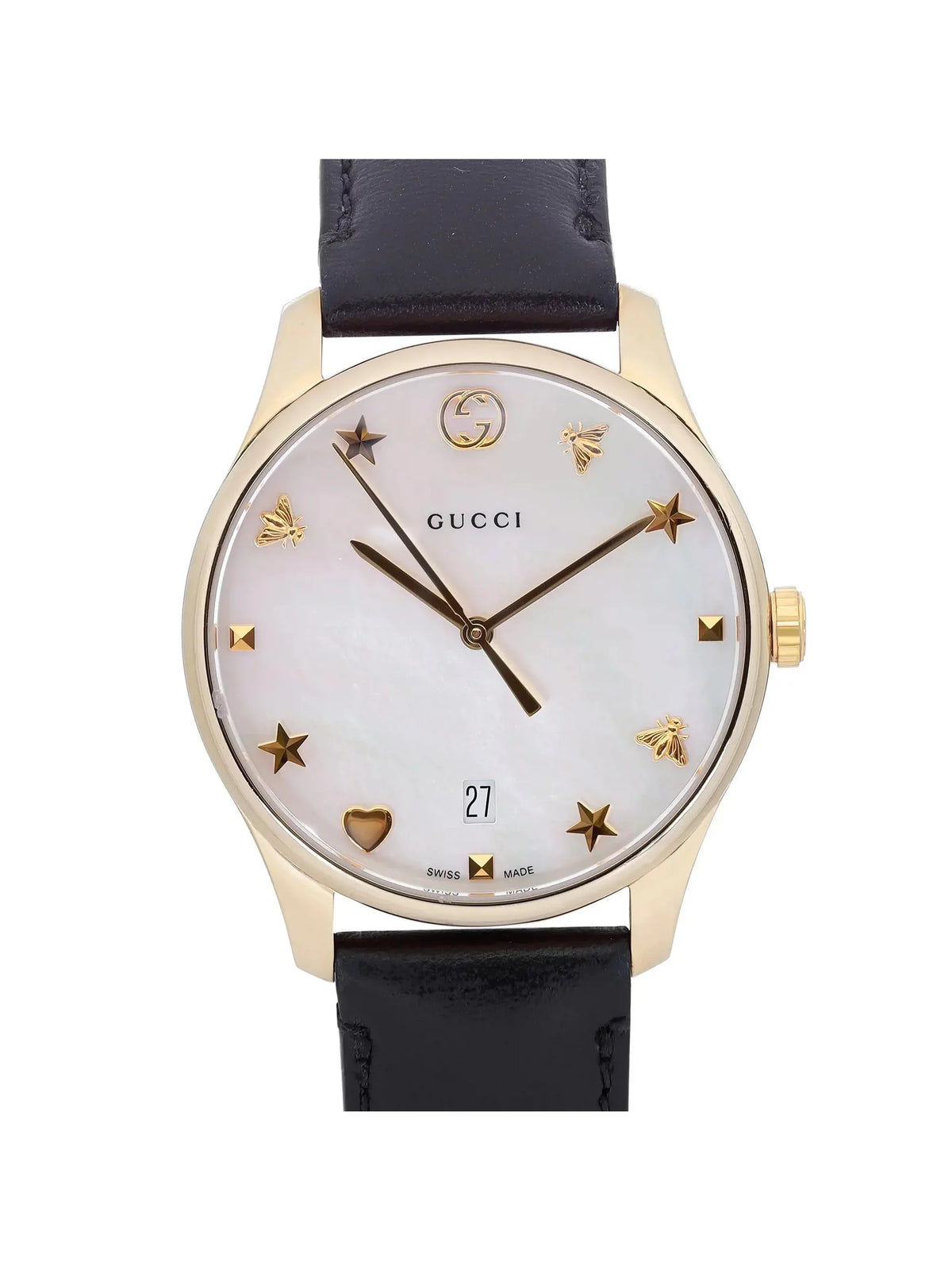 G-Timeless 36mm Steel YA1264044 Ladies Gucci Dial MOP Quartz Watch